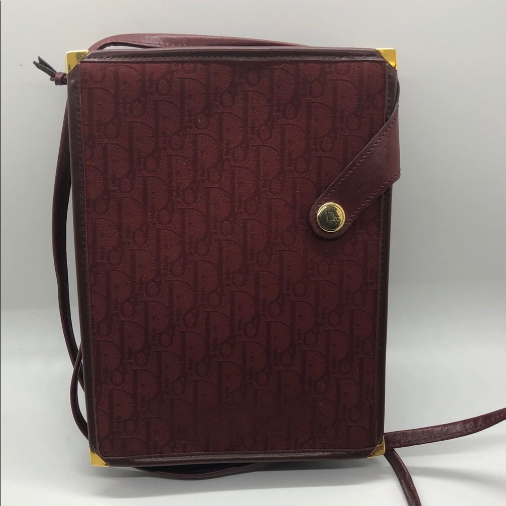 Vintage Dior Red Trotter Crossbody Bag
